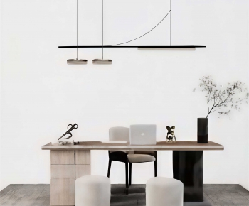 Modern Computer Desk And Chair-ID:756288053