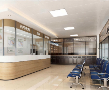 New Chinese Style Hospital Hall-ID:930418013