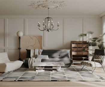 French Style A Living Room-ID:221004017