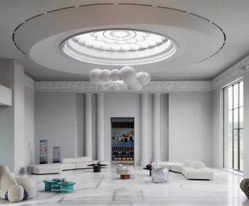 New Classical Style A Living Room-ID:758594041