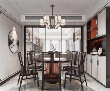 New Chinese Style Dining Room-ID:587064038