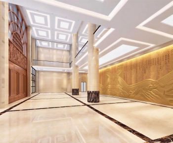 New Chinese Style Office Reception Desk-ID:324284084