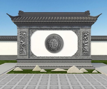 New Chinese Style Landscape Wall-ID:734549054