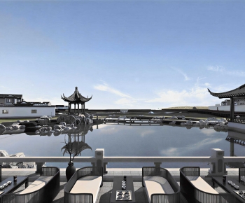 New Chinese Style Courtyard/landscape-ID:982764969