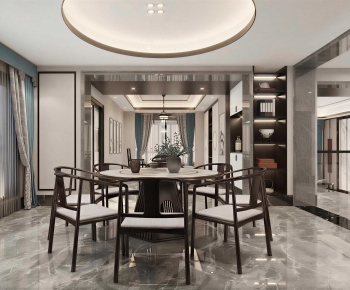 New Chinese Style Dining Room-ID:102570183