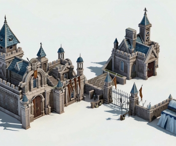 European Style Building Appearance-ID:513479951