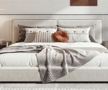 Modern Double Bed-ID:540941957