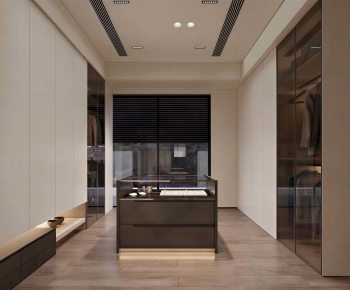 Modern Clothes Storage Area-ID:109225039