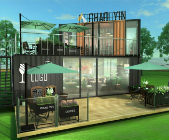 Modern Appearance Of Commercial Building-ID:245789051