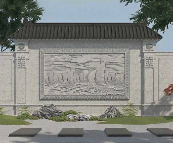 New Chinese Style Landscape Wall-ID:796042927