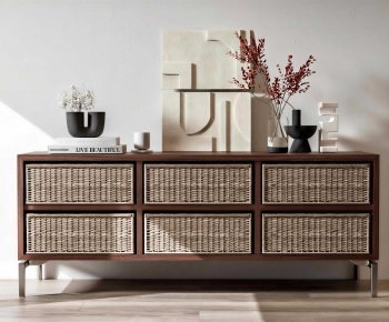 Wabi-sabi Style Side Cabinet-ID:869869951