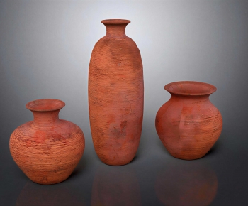 Wabi-sabi Style Clay Pot-ID:655350929