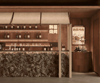 Modern Barbecue Restaurant-ID:718719018