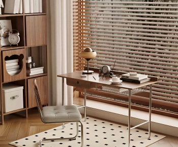 Modern Computer Desk And Chair-ID:565954929