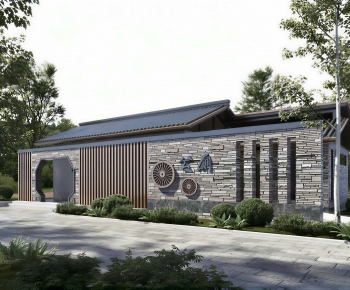 New Chinese Style Public Building-ID:106580347