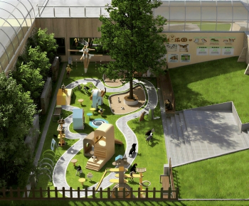 Modern Architectural Bird's-eye View Planning-ID:850204944