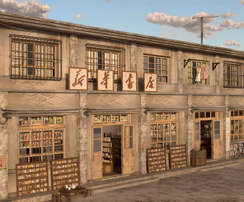 New Chinese Style Commercial Street-ID:121686946