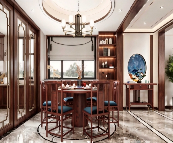New Chinese Style Dining Room-ID:915827992
