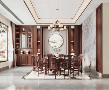 New Chinese Style Dining Room-ID:983745106