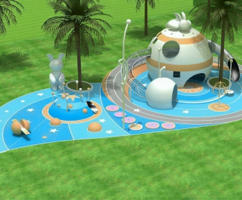 Modern Park Landscape-ID:466972114