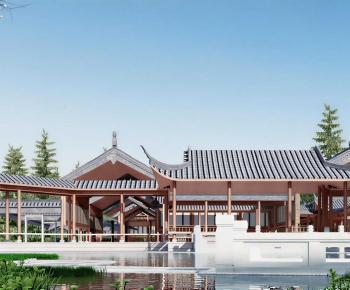 Chinese Style Ancient Architectural Buildings-ID:854252101
