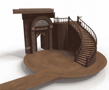 Modern Rotating Staircase-ID:971182114
