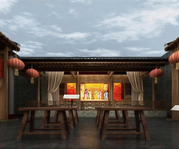 Chinese Style Ancient Architectural Buildings-ID:548219745