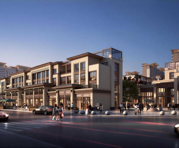 New Chinese Style Commercial Street-ID:726623067