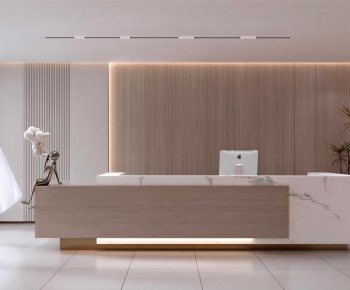 Modern Office Reception Desk-ID:262543922