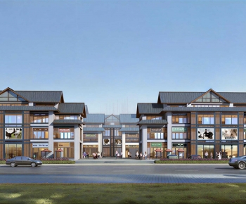 New Chinese Style Commercial Street-ID:919671065