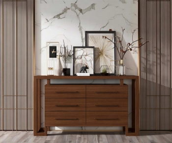 New Chinese Style Side Cabinet-ID:621567013