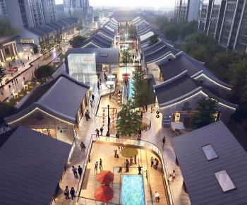 New Chinese Style Commercial Street-ID:517482046