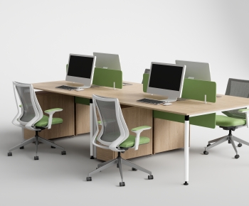 Modern Office Desk And Chair-ID:198517084