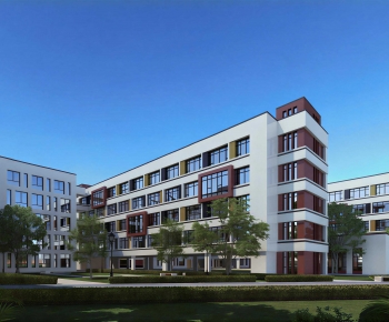 Modern School Building-ID:382144934