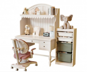 Modern Computer Desk And Chair-ID:957969905