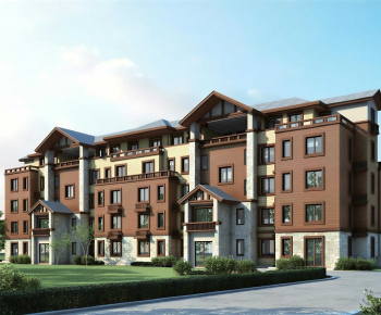 Simple European Style Residential Building-ID:566692115