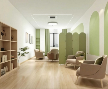 Modern Office Living Room-ID:104064943