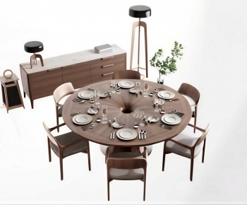 New Chinese Style Dining Table And Chairs-ID:280471097