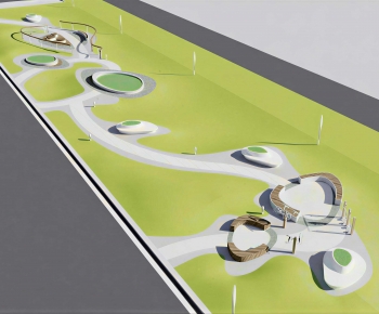 Modern Park Landscape-ID:499048958