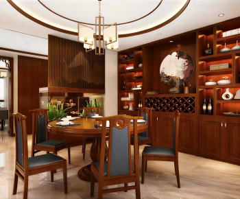 New Chinese Style Dining Room-ID:160995016