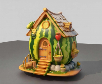 Modern Cartoon House-ID:978466996
