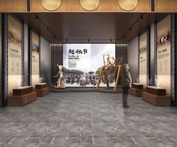 New Chinese Style Exhibition Hall-ID:605896005