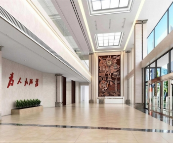 New Chinese Style Office Reception Desk-ID:385768892