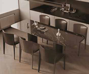 Modern Dining Table And Chairs-ID:414460908