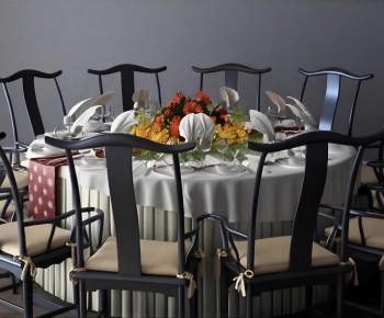 New Chinese Style Dining Table And Chairs-ID:966432091