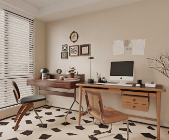 Modern Computer Desk And Chair-ID:993932012