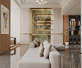 Modern A Living Room-ID:492557051