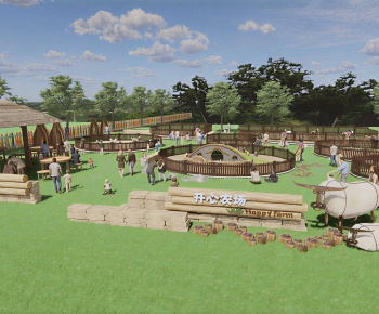Modern Park Landscape-ID:571866992