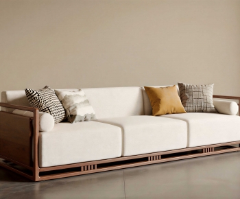 New Chinese Style Three-seat Sofa-ID:388082032