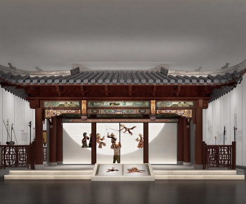 New Chinese Style Exhibition Hall-ID:354599007